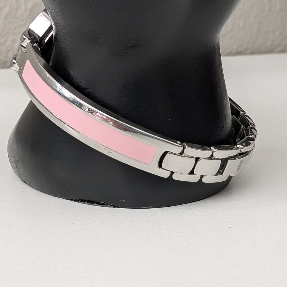Vtg Juicy Couture pink and silver wristwatch Y2K - Picture 4 of 7